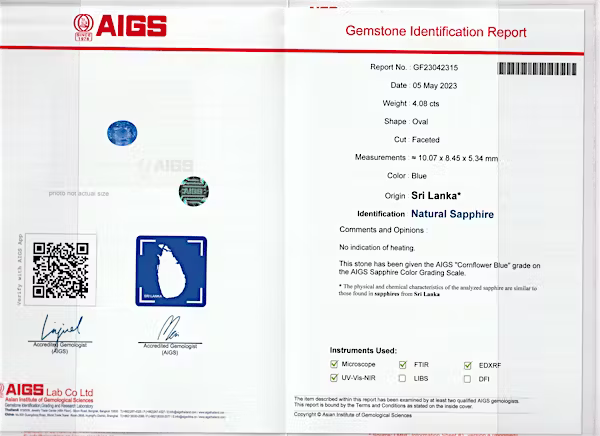 gems certificate 